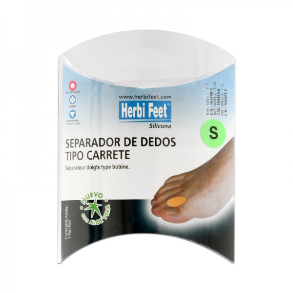Separador de Dedos Tpo Carrete Silicona: Ayuda en la alineación de dedos, problemas de uñas encarnadas o post-operatorios Separador de Dedos Tpo Carrete Silicona: Ayuda en la alineación de dedos, problemas de uñas encarnadas o post-operatorios